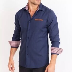 Coofandy Button Up XL Mens Western Sexy Cowboy Farmer Picnic Plaid Preppy Casual